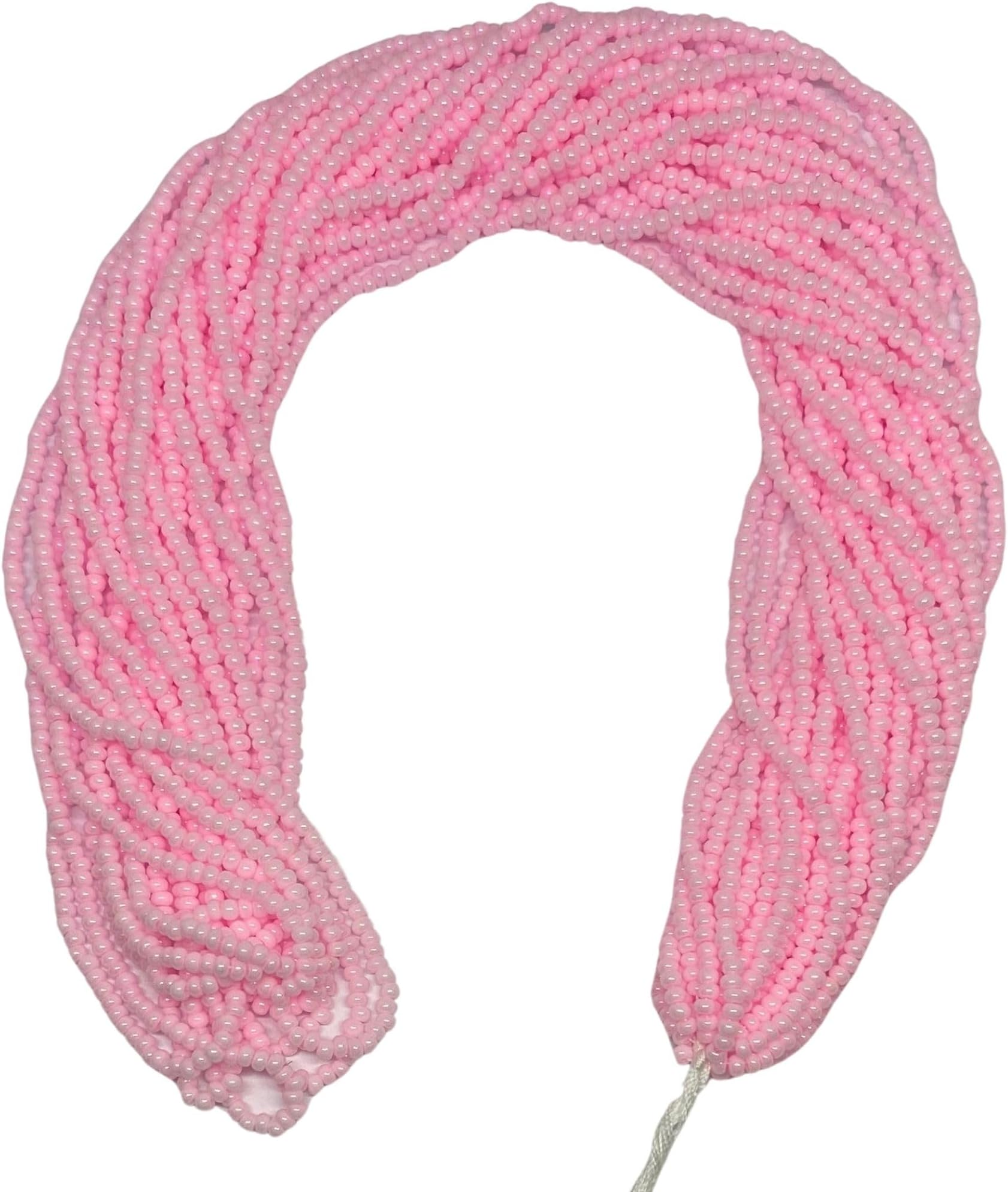 Czech 11/0 Glass Seed Beads - 12 String Hanks, Total10 Colors (Light Pink)