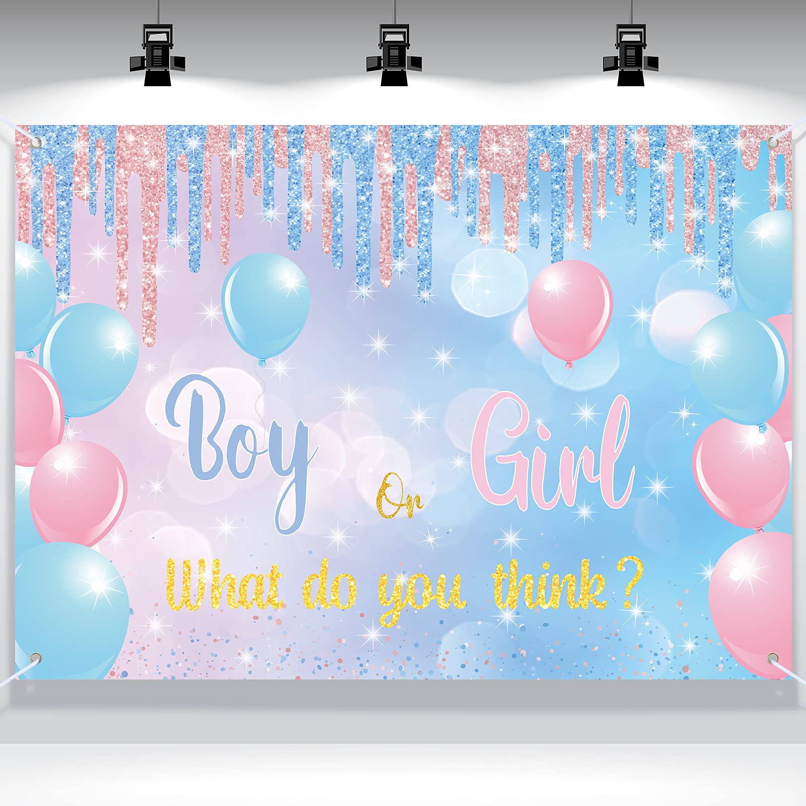 Buy Gender Reveal Backdrop Boy or Girl Gender Reveal Background Boy or Girl Gender Reveal Party