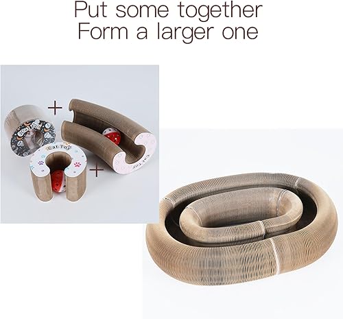 Miniatura 4 de Versátil pelota transformable y divertida, tiempo de juego para gatos, perros, mapaches y más, juguete interactivo ecológico para mascotas con