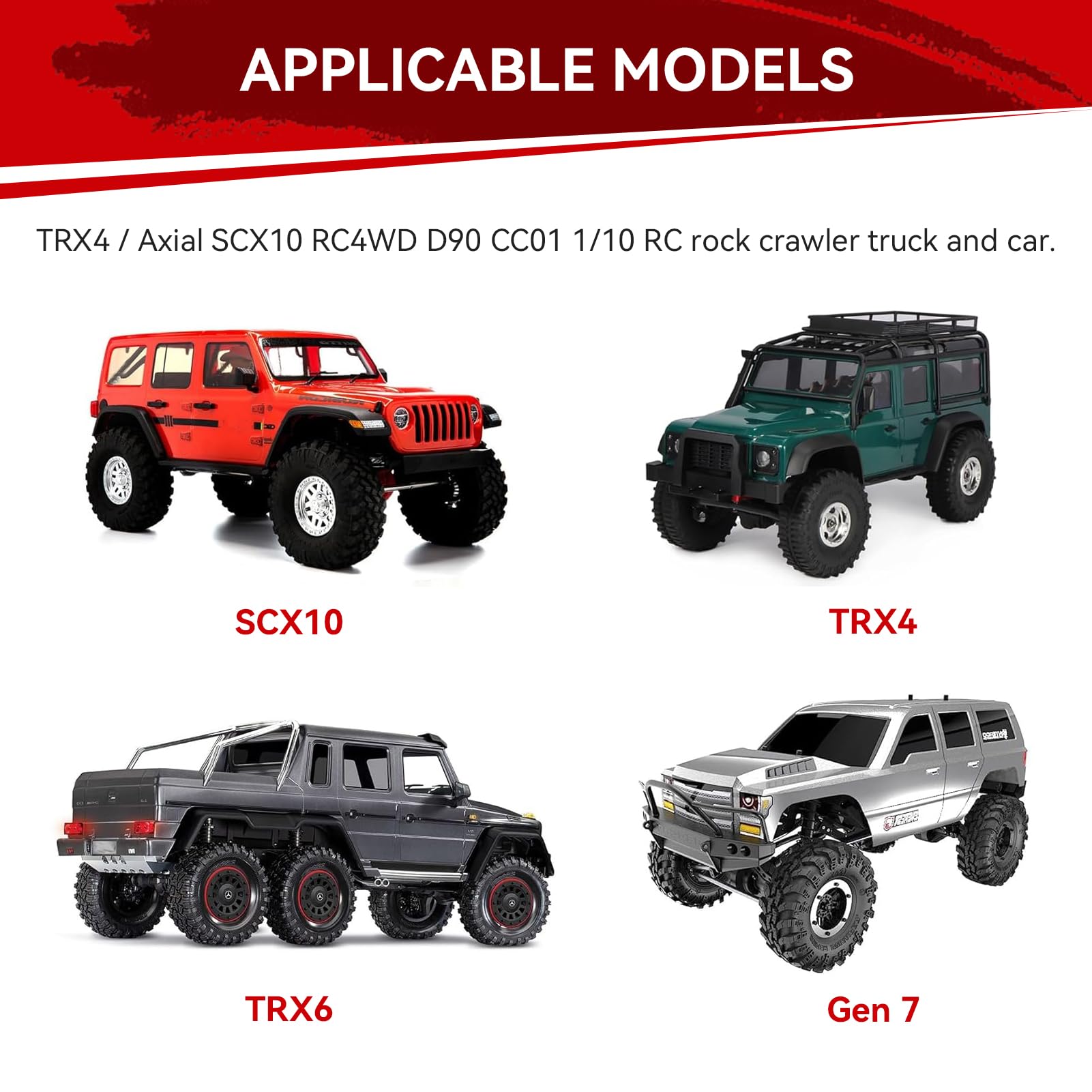 Remolque RC, tolva de Coche, Montaje de Enganche de Remolque de Metal RC, Apto para Traxxas TRXX4/Axial SCX10 RC4WDD D90 CC01 1/10 RC Truck