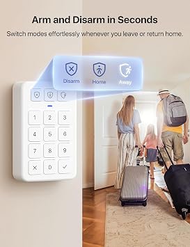 X-Sense Smart Door Sensor, Security Kit AS05/AS08 Accessory with Replaceable Battery, Compatible with Alexa, for Various Doors and Windows for Homes, Offices, Requires SBS50 Base Station, SDS0A