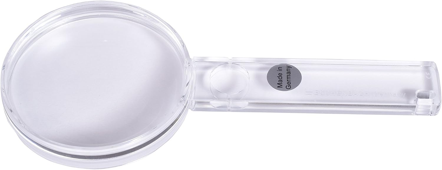 ESCHENBACH 2612-60B Handheld Magnifying Glass Economic Crystal Magnifier 2.5X Made in Germany