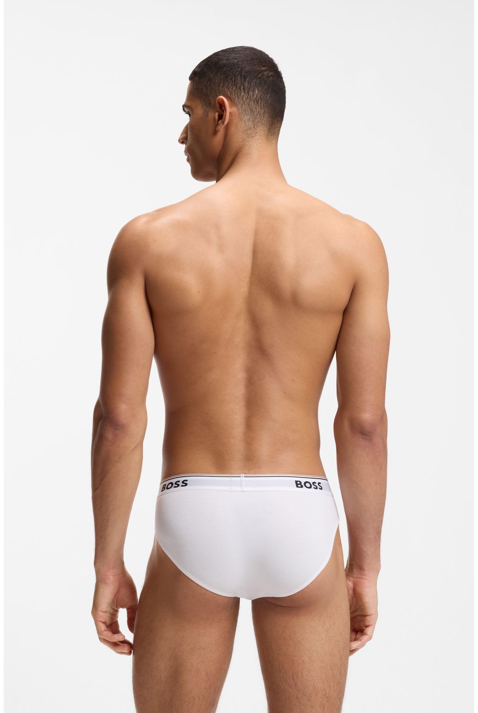 Boss Mężczyźni Power Brief Slipy, White 100, M