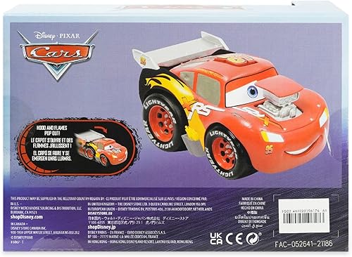 Miniatura 2 de Disney Almacena el vehículo parlante oficial Lightning McQueen Push & Go - Juguete atractivo para niños - Conduce y aprende con el icónico personaje