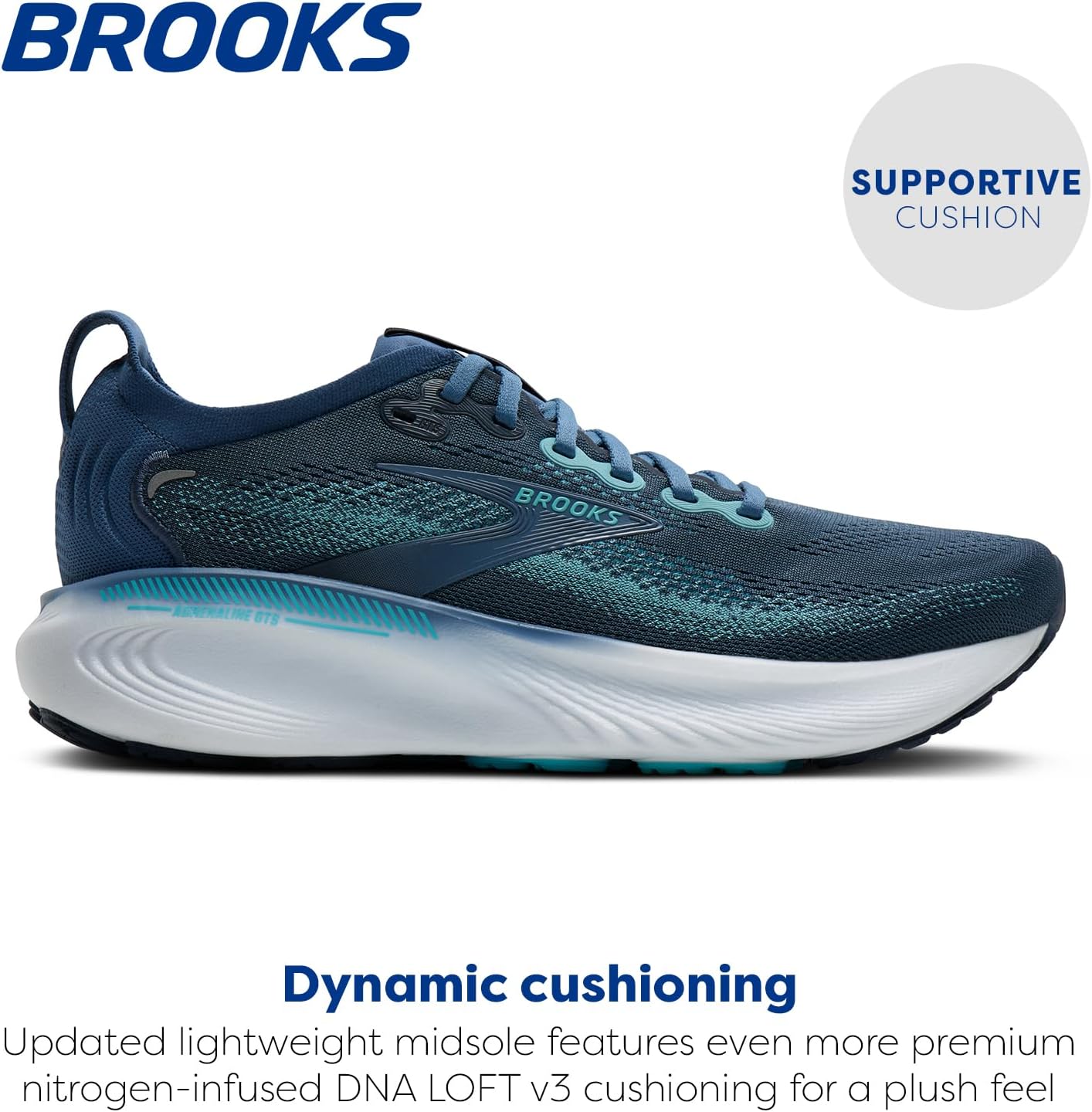 Brooks Men’s Adrenaline GTS 25 Supportive Running & Walking Shoe - Image 2