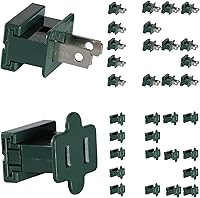 Vista 15 de SPT-1 Vampire Plugs 20 piezas Negro – Enchufe deslizante hembra y macho, enchufe eléctrico de repuesto para luces de decoración de Navidad