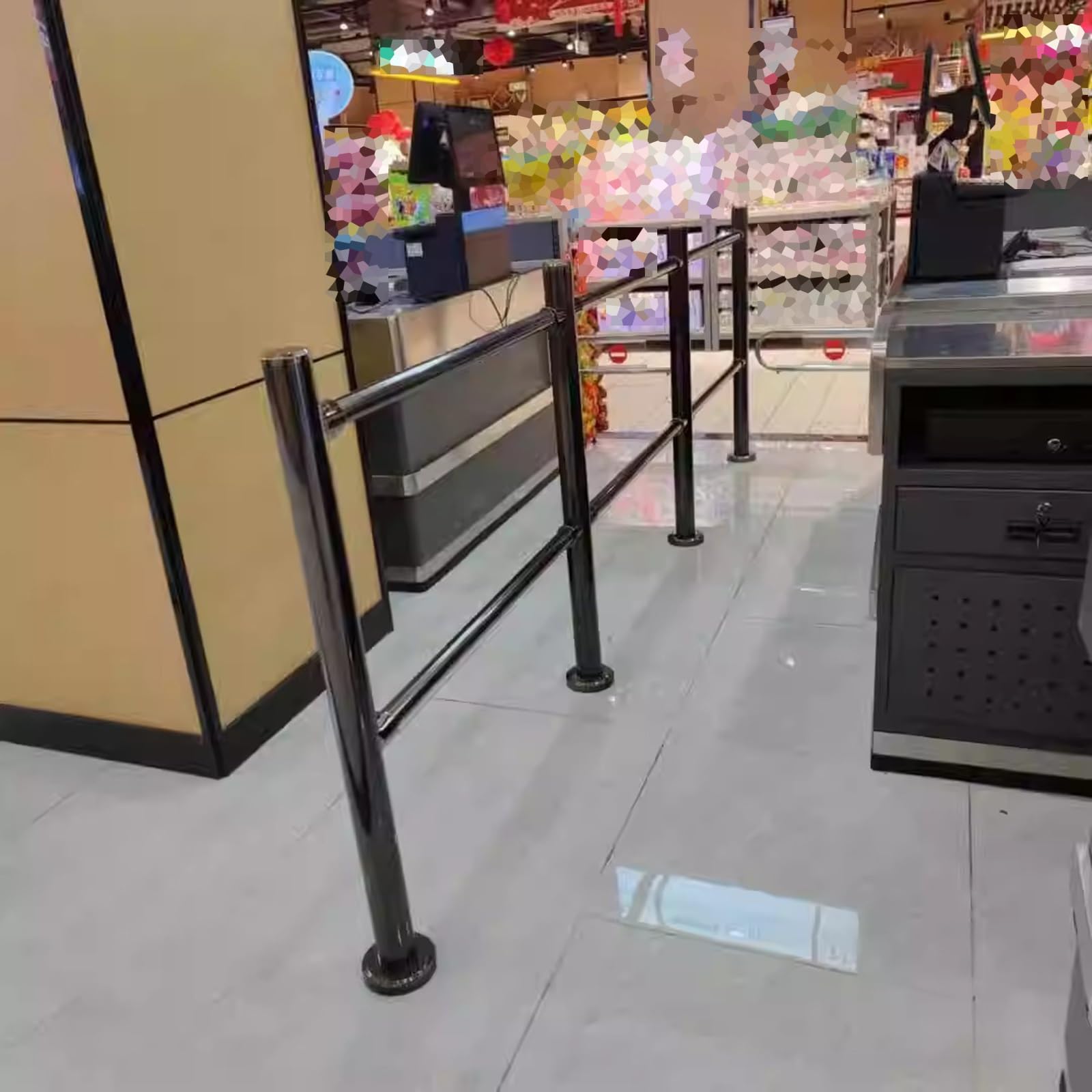 WIGING Supermarkteingang Drehtor Kassenkanal Import-/Export-Sicherheitstür Mit Säule EIN- Und Ausgang Durchgangssperre