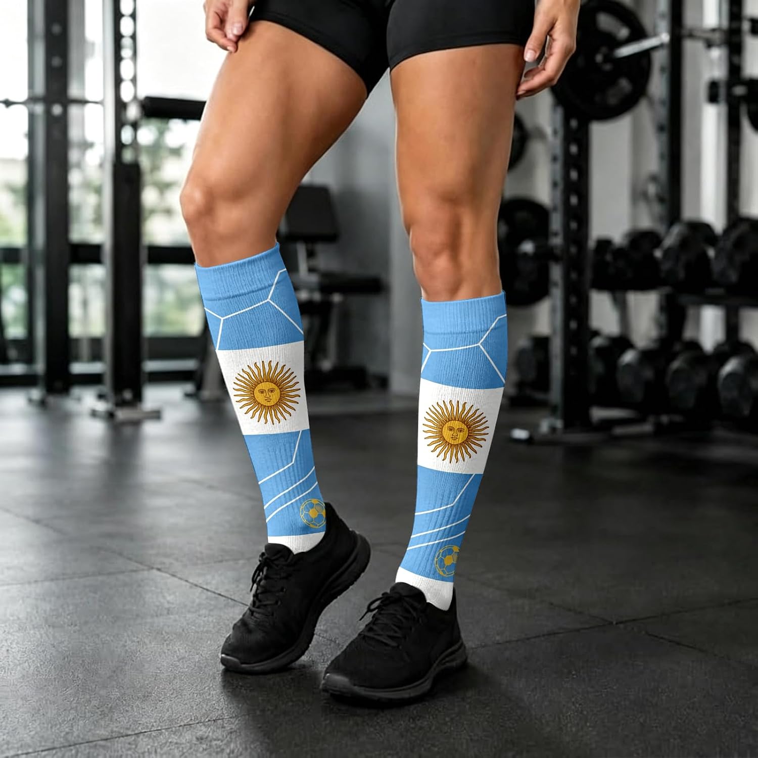 Puerto Rico Flag Socks Patriotic Socks for Men Women,Gifts for Running Gym