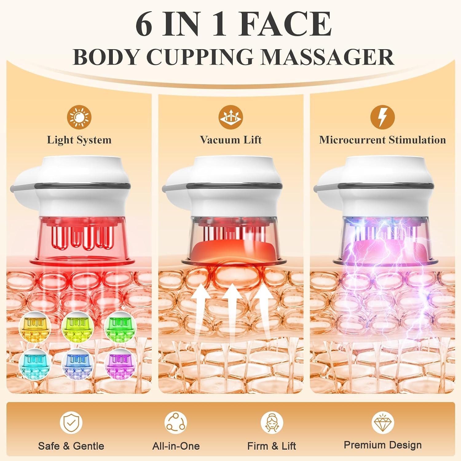 Mango Moon Cellulite Massage Tool,Lymphatic Drainage Massager