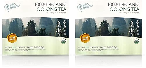 Miniatura 8 de Prince of Peace Té 100% orgánico, tamaño familiar del mejor valor, 200 bolsas de té (té orgánico Oolong)