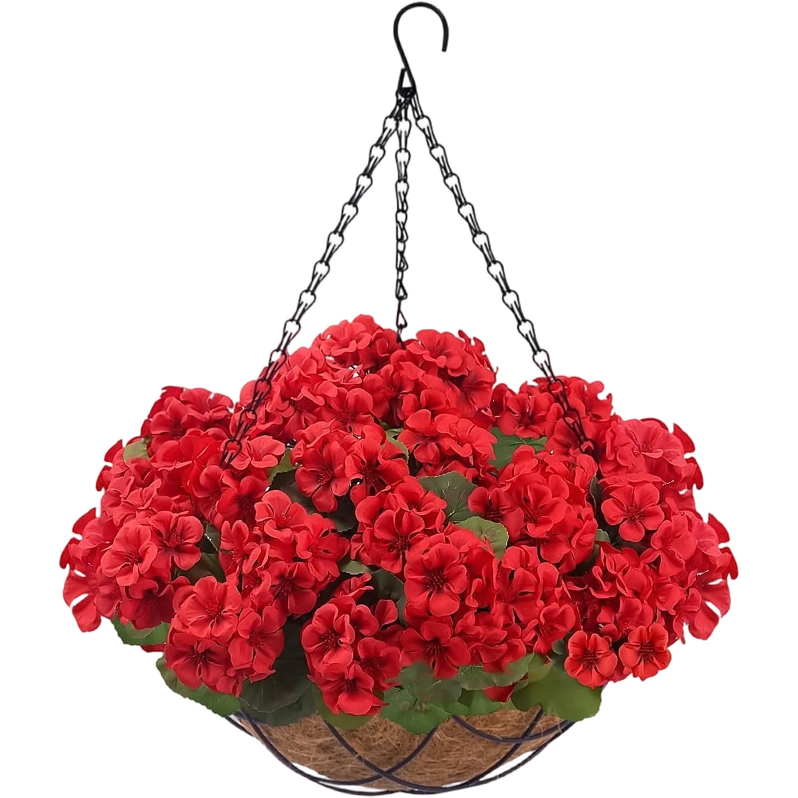 Amazon.de: Fairblo 8 Stck Kunstblumen Hngend Geranien Knstlich mit 1  Blumenampel Hngepflanze Knstlich Hngeblumen Balkonblumen Balkonpflanzen  Rot Blumen Knstliche Geranien fr Drauen Balkon Terrasse