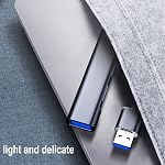 USB Hub,USB 3.0 Hub Aluminum Portable High Speed Expansion Multi USB Hub Splitter Adapter for PC Laptop,Desktop,MacBook,Mac Pro, Mac mini,iMac,Surface Pro,XPS,USB Flash Drives,Mobile HDD