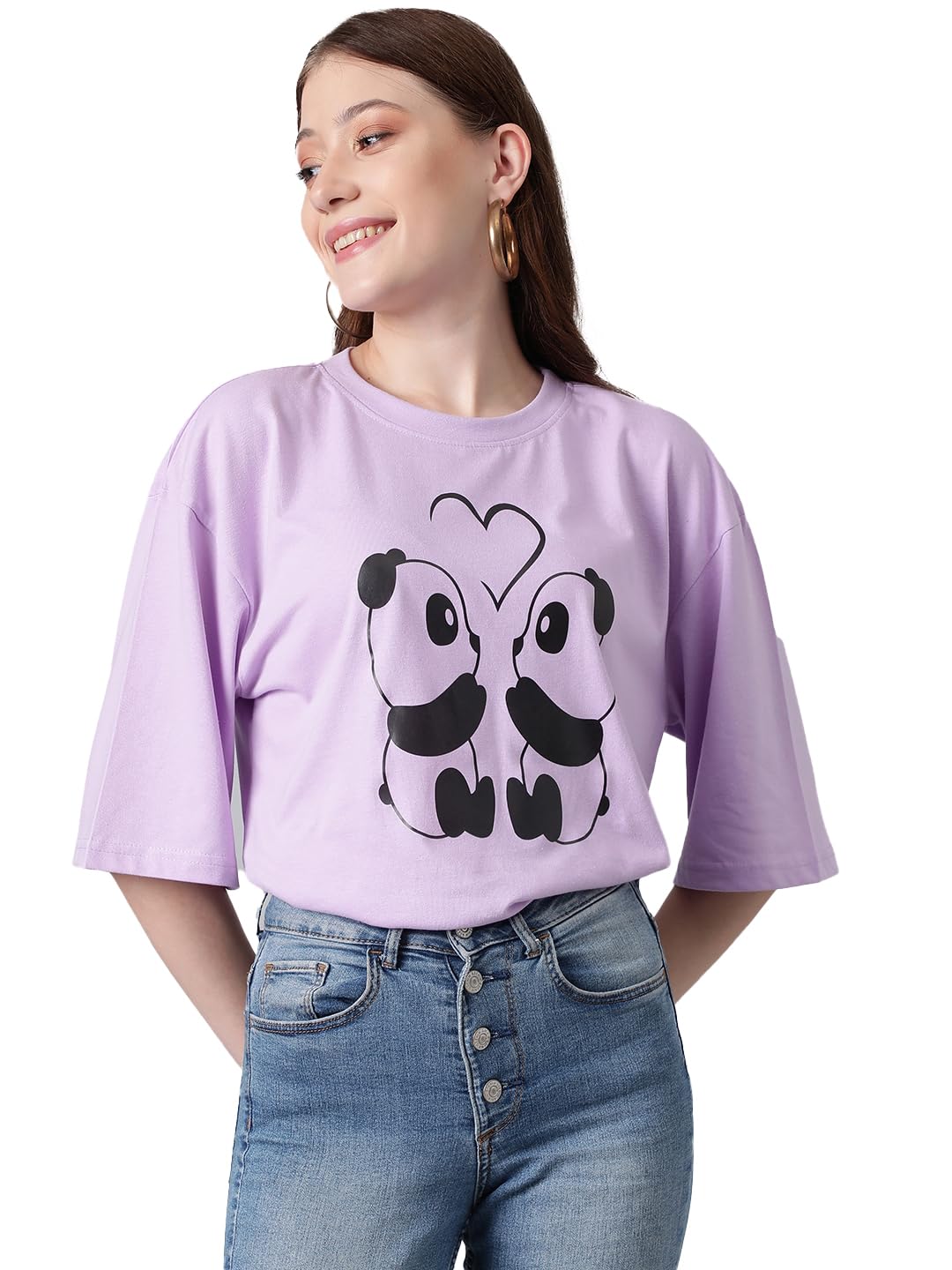 Ketch Womenâ€™s Graphic Printed T-Shirt â€“ Soft Cotton Blend Tee for Everyday Style in multi