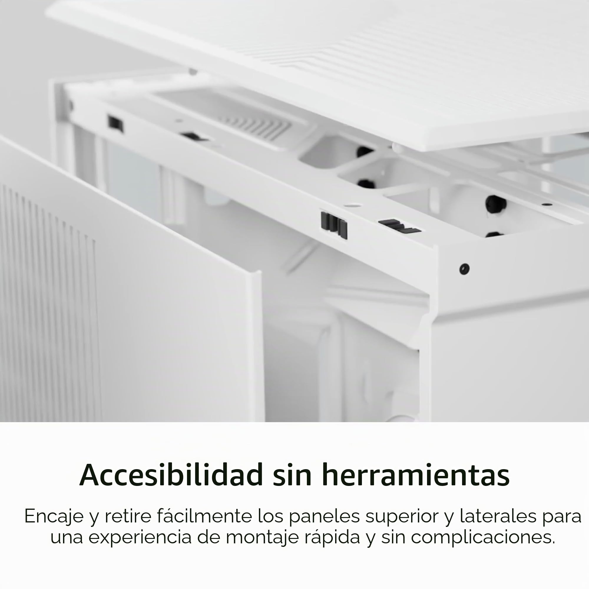 Hyte Y70 Touch Infinite Dual Chamber ATX Mid Tower - Funda estética Moderna con Pantalla táctil LCD integrada de 2.5 K, Color Blanco Nieve