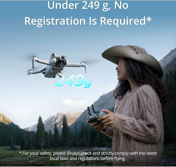 DJI Mini 4 Pro Fly More Combo with DJI RC 2 (Screen Remote Controller), CP.MA.00000735.01 Folding Drone with 4K Video, Under 249g, 34 Mins Flight Time, Vision Sensing + 128GB Card, CPS + Pilot Kit