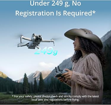 DJI Mini 4 Pro Fly More Combo with DJI RC 2 (Screen Remote Controller), CP.MA.00000735.01 Folding Drone with 4K Video, Under 249g, 34 Mins Flight Time, Vision Sensing + 128GB Card, CPS + Pilot Kit