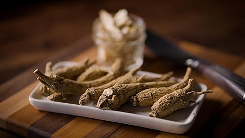 Miniatura 8 de Auténtica raíz entera de ginseng americano (sin OMG, hierba sin gluten, raíz de Wisconsin) (8 onzas)