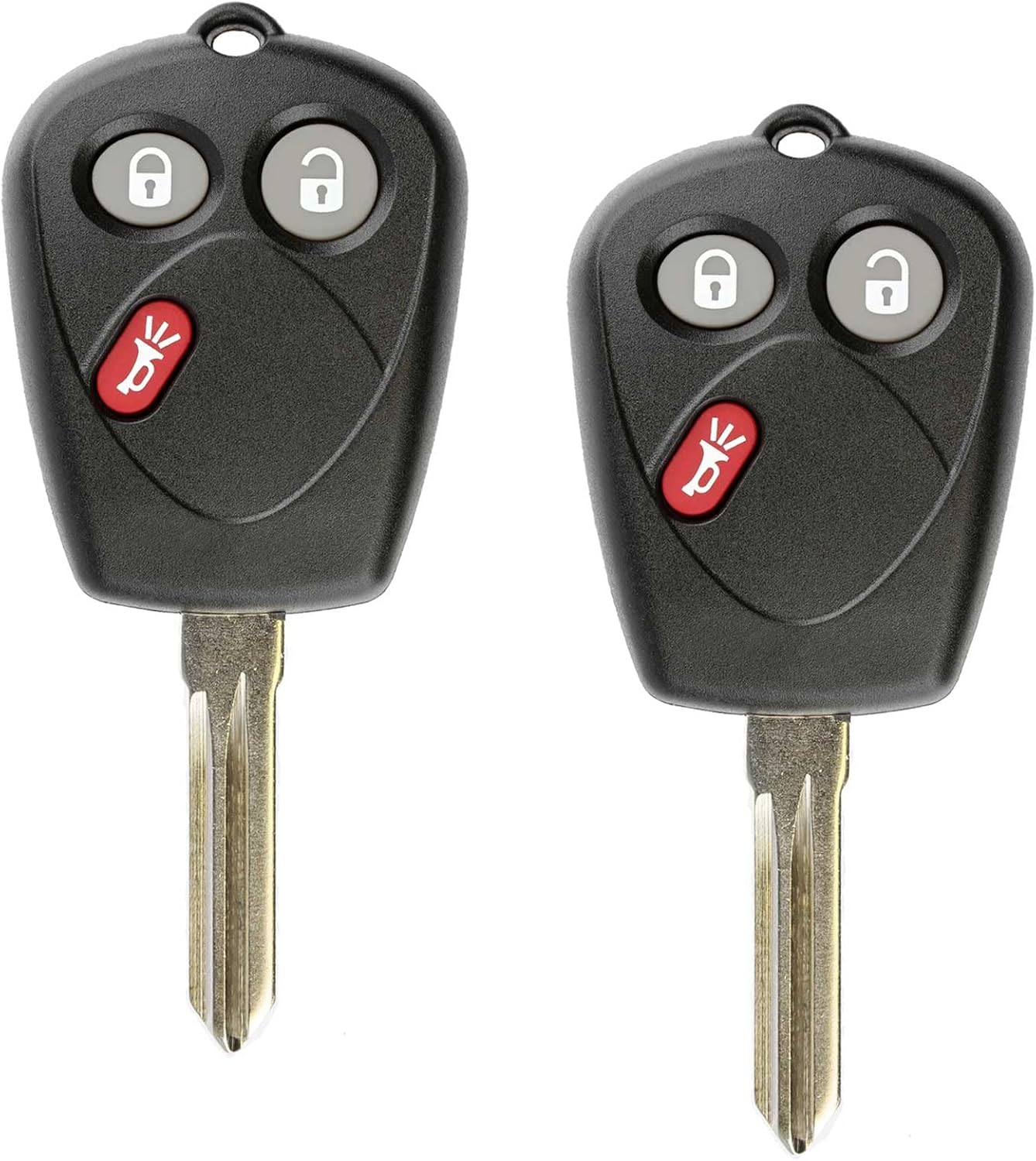 2x Keyless Entry Remote Pk3 Key Fob for Saab (SFU1008552