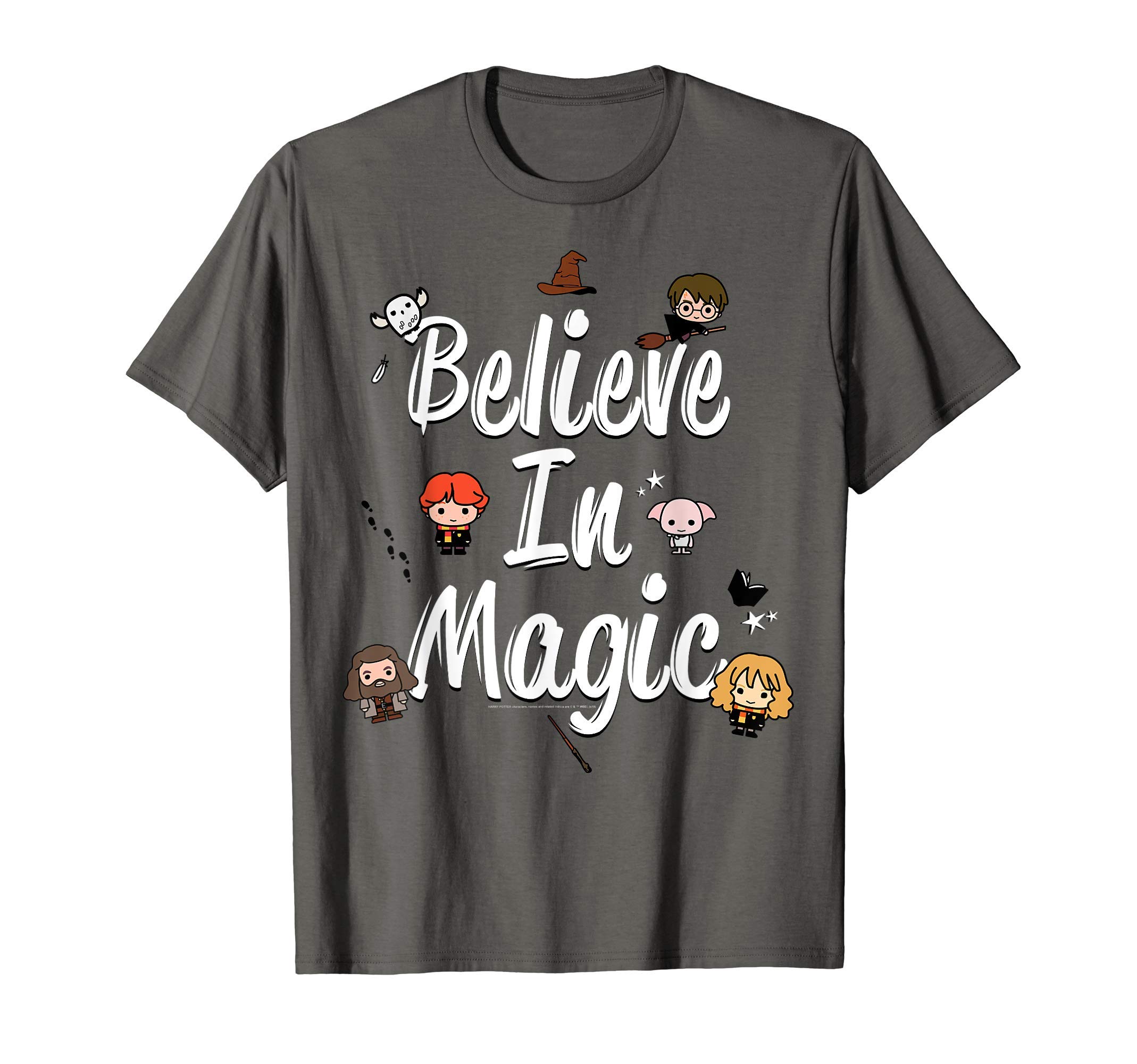 Harry PotterBelieve In Magic Cute Cartoon Text T-ShirtOEKO-TEX STANDARD 100
