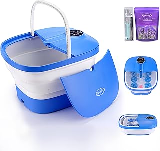 Sponsored Ad - Motorized Foot Spa Bath Massager with Heat Bubbles and Vibration Massage, 16OZ Lavender Foot Soak Epsom Sal...