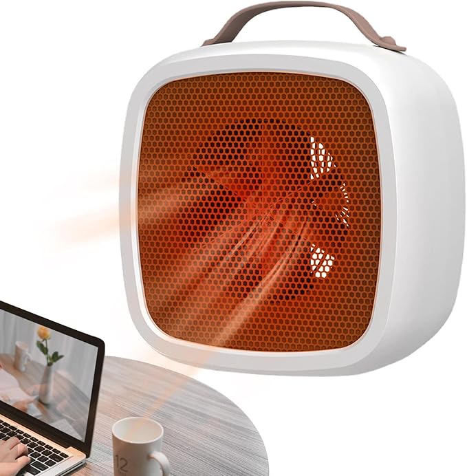 VENTDOUCE Small Desk Heater Portable Office Heater Under Desk Quiet