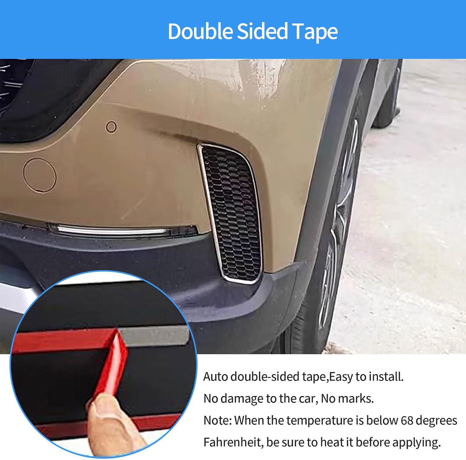 Car Accessories Compatible with Mazda CX50 CX-50 2025 2024 2023 Exterior Front/Rear Fog Light Lamp Cover Trim Stainless Steel 4PCS(Silver)