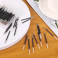 Vista 6 de 100 repuestos para bolígrafos con cuentas, recambios de bolígrafos de 0.039 in, recambios de bolígrafos de cuentas de bolígrafo negro, repuestos