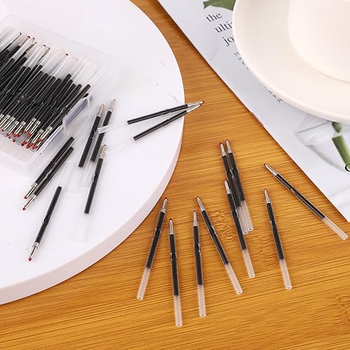 Miniatura 6 de NQEUEPN 100 repuestos para bolígrafos con cuentas, recambios de bolígrafos de 0.039 in, recambios de bolígrafos de cuentas de bolígrafo negro,