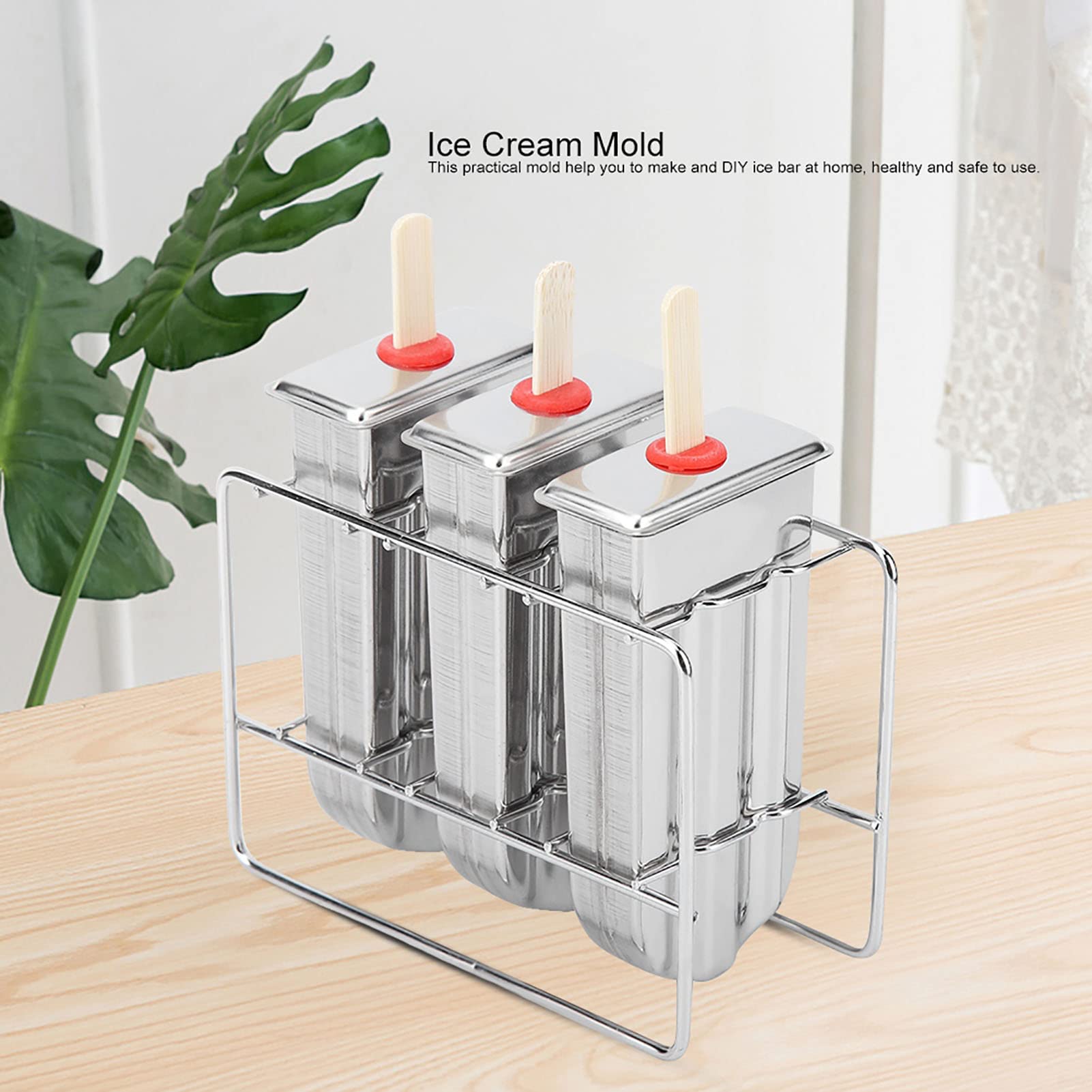 moldes para polos, Paleta de helado acero inoxidable for bricolaje a prueba