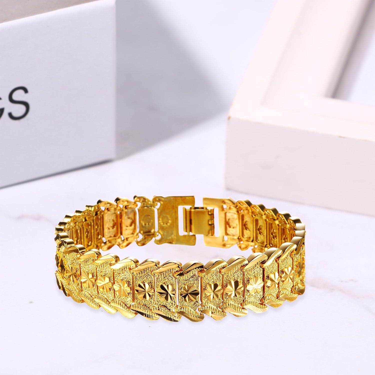 Cupimatch Mens Gold Bracelet Gothic Dragon Pendant Necklace Chain, Stainless Steel Charm Necklace 24 inch, for Valentine's Day - Image 6