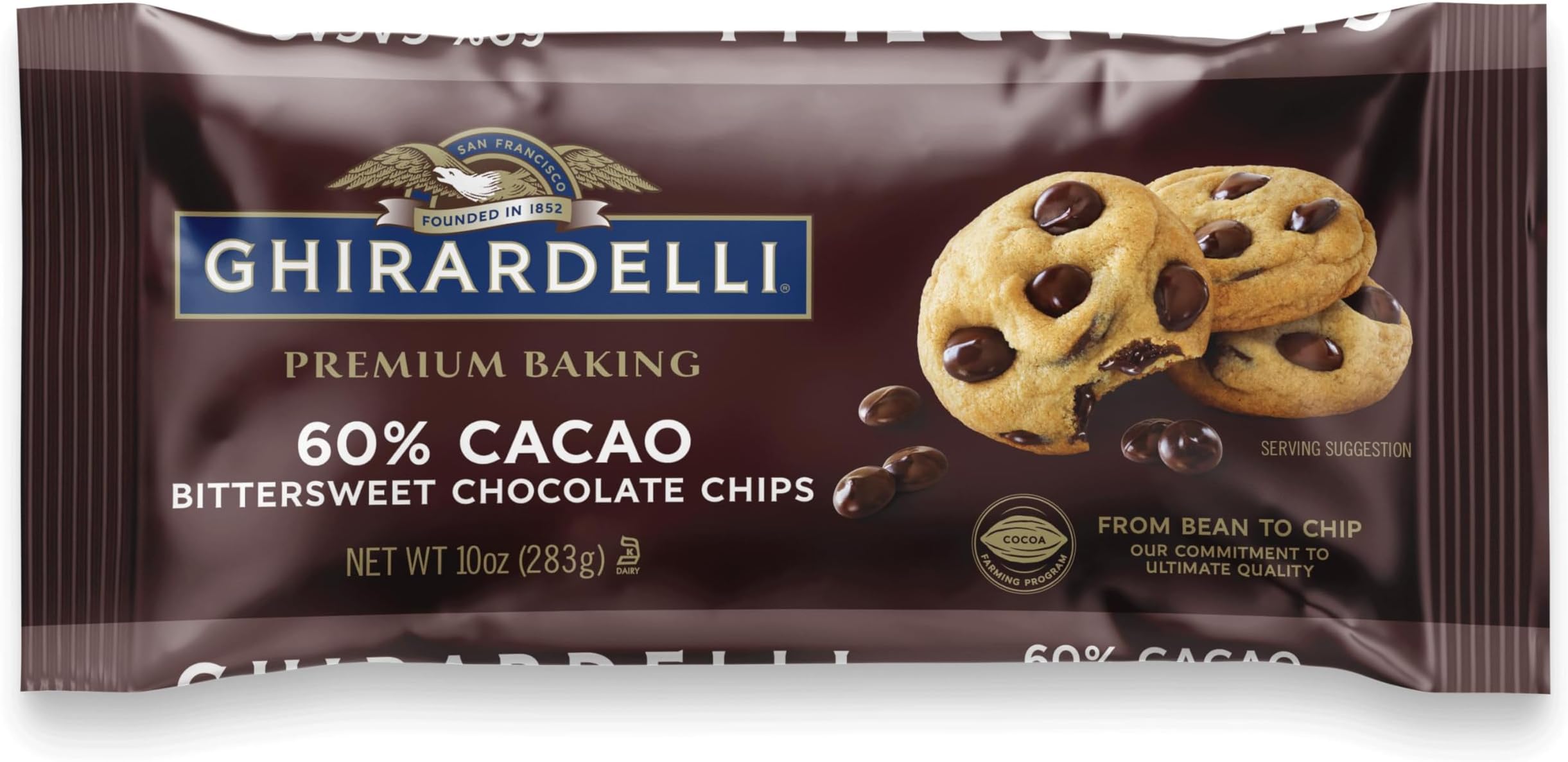 Ghirardelli, 60% Bittersweet Chocolate Chips, 10 oz