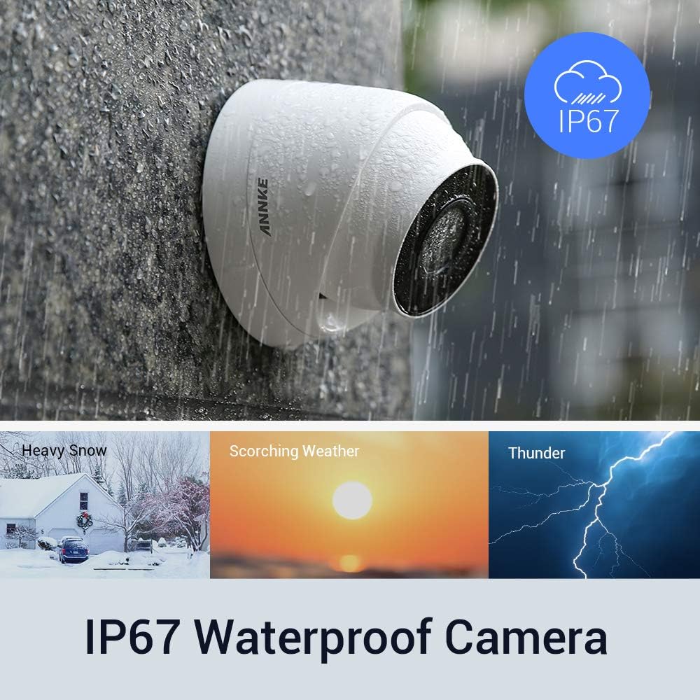 Creative Product ANNKE 16CH POE Security Camera System, Upgraded H.265+ 4K NVR, EXIR Night Vision, 12pcs IP67 5MP PoE IP Cam, Used Indoors and Outdoors, for Home Business Surveillance NO HDD Best Seller ANNKE 16CH POE Security Camera System, Upgraded H.265+ 4K NVR, EXIR Night Vision, 12pcs IP67 5MP PoE IP Cam, Used Indoors and Outdoors, for Home Business Surveillance NO HDD