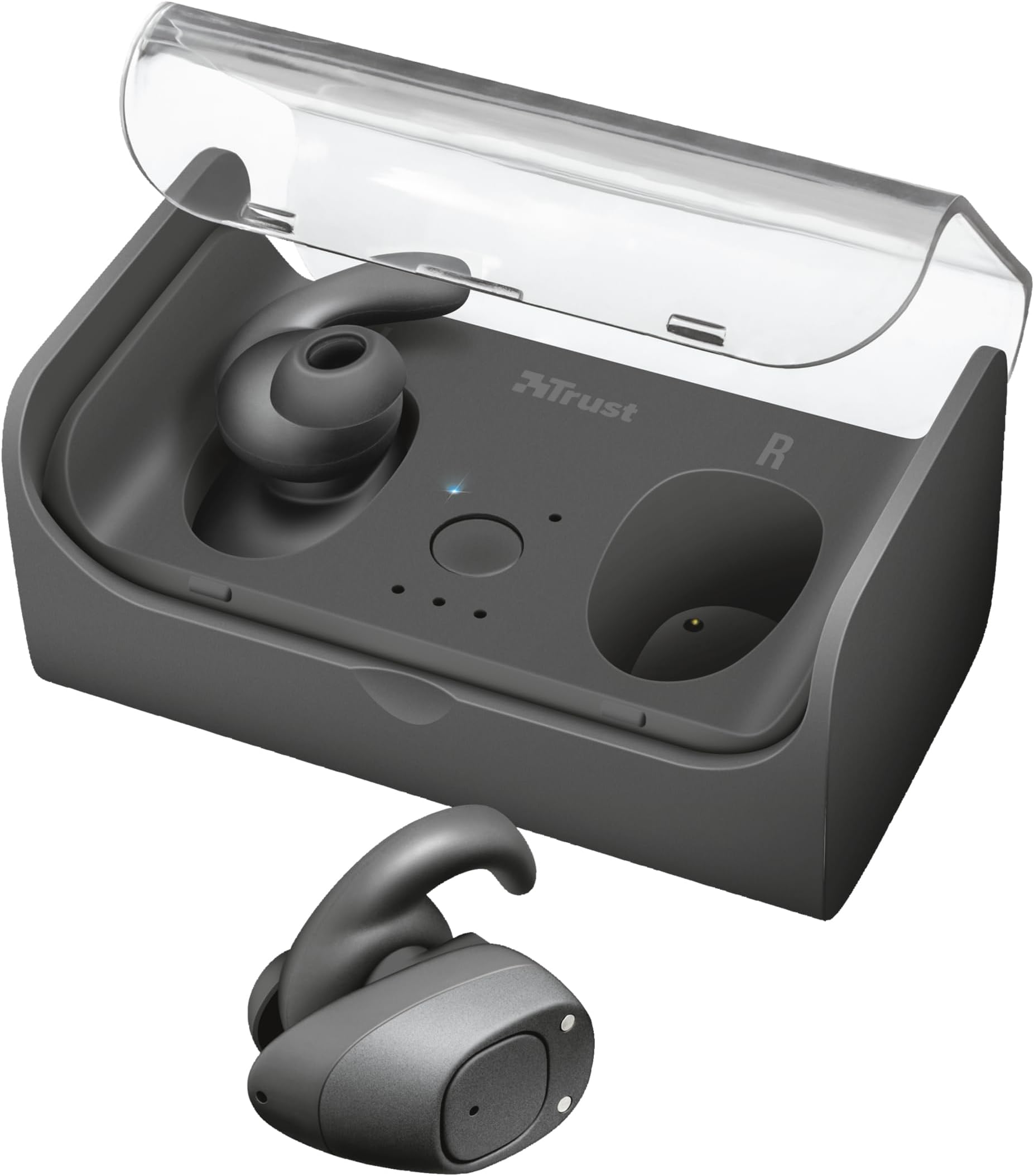Trust 22161 Urban Duet True Wireless Bluetooth Earbuds, Black