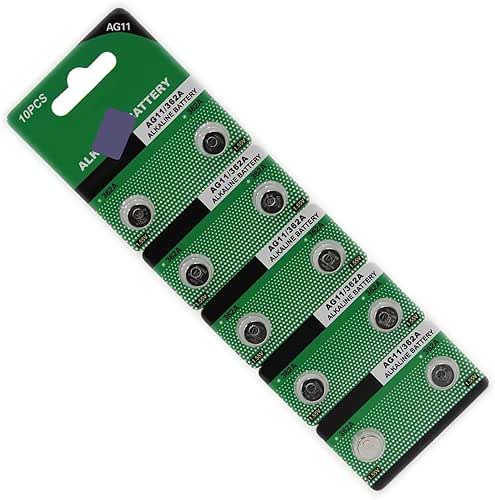 10Pcs High Energy Density LR721 AG11 Coin Batteries Stable Voltages