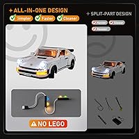 Vista 4 de LIGHTAILING Juego de luces para el modelo de bloques de construcción Porsche 911, kit de luz LED compatible con Lego 10295 (no incluye el modelo)