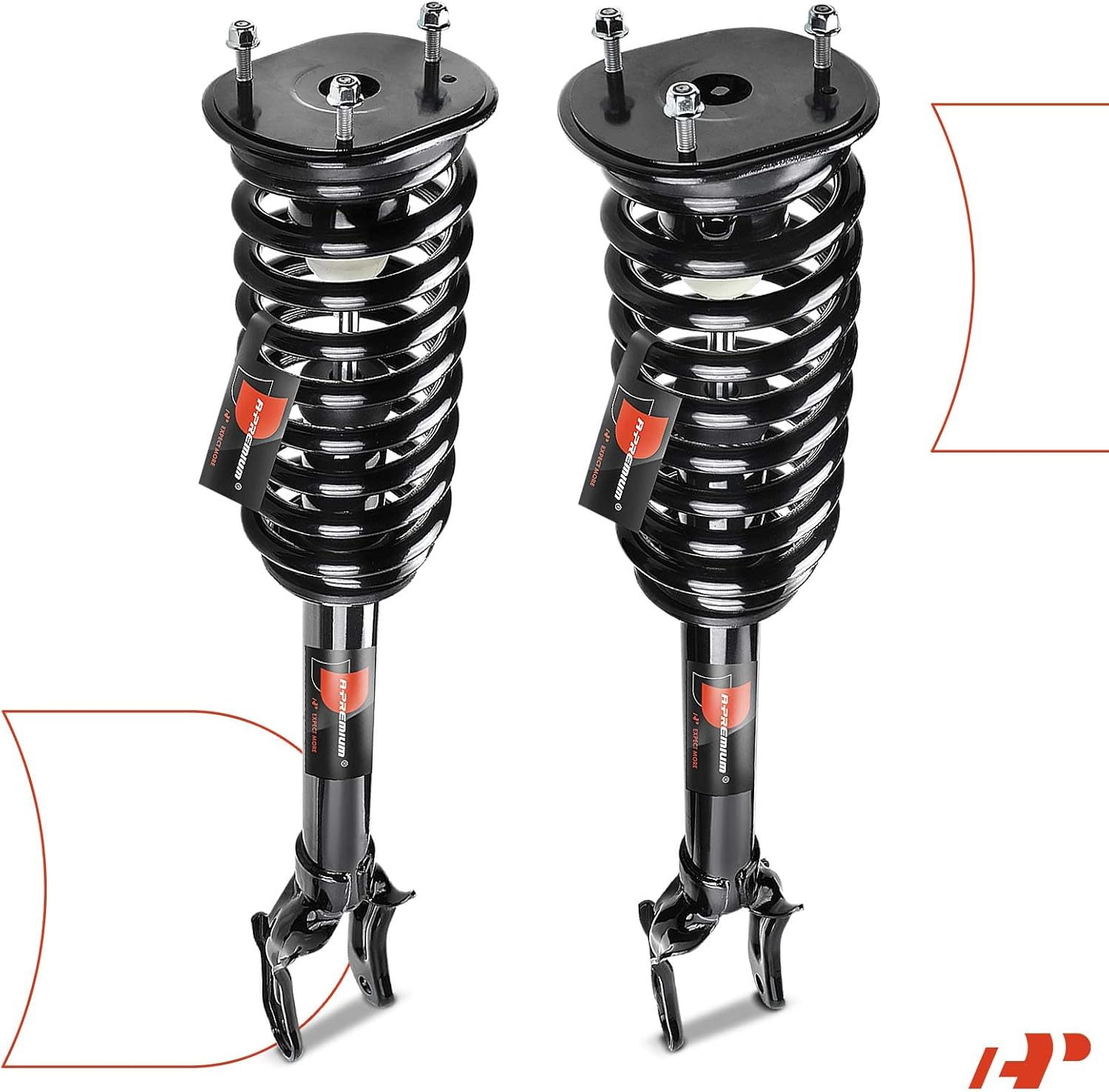 A-Premium Front Struts Compatible with Jeep Grand Cherokee 2011-2015 & Dodge Durango 2011-2013 - 2x Replacement Suspension Complete Strut Assembly Shock with Coil Spring