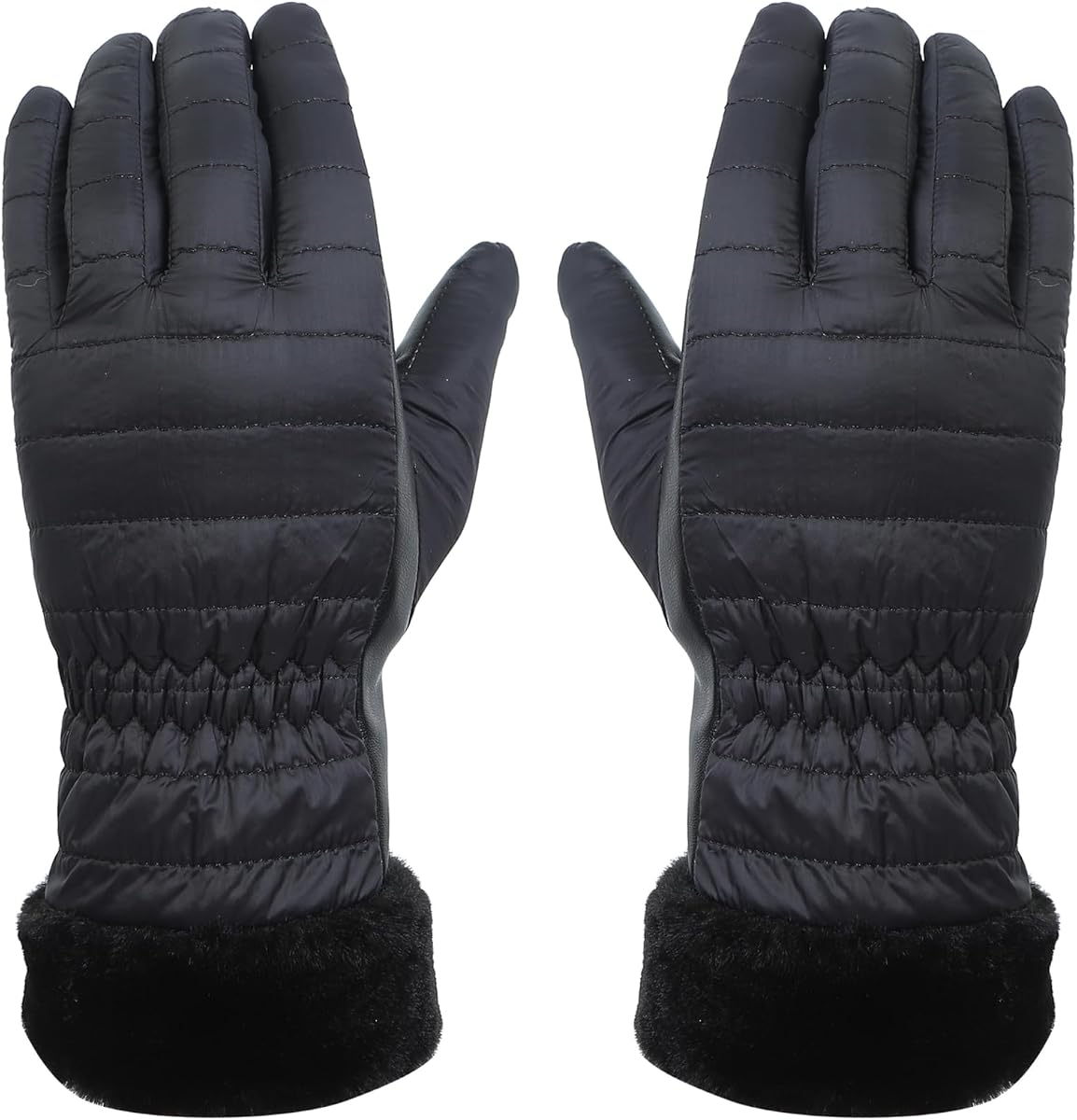 Heat Logic Thermal Winter Gloves for Women, Touchscreen Compatible Cold Weather Hand Gloves, Warm, Windproof and Soft Gloves
