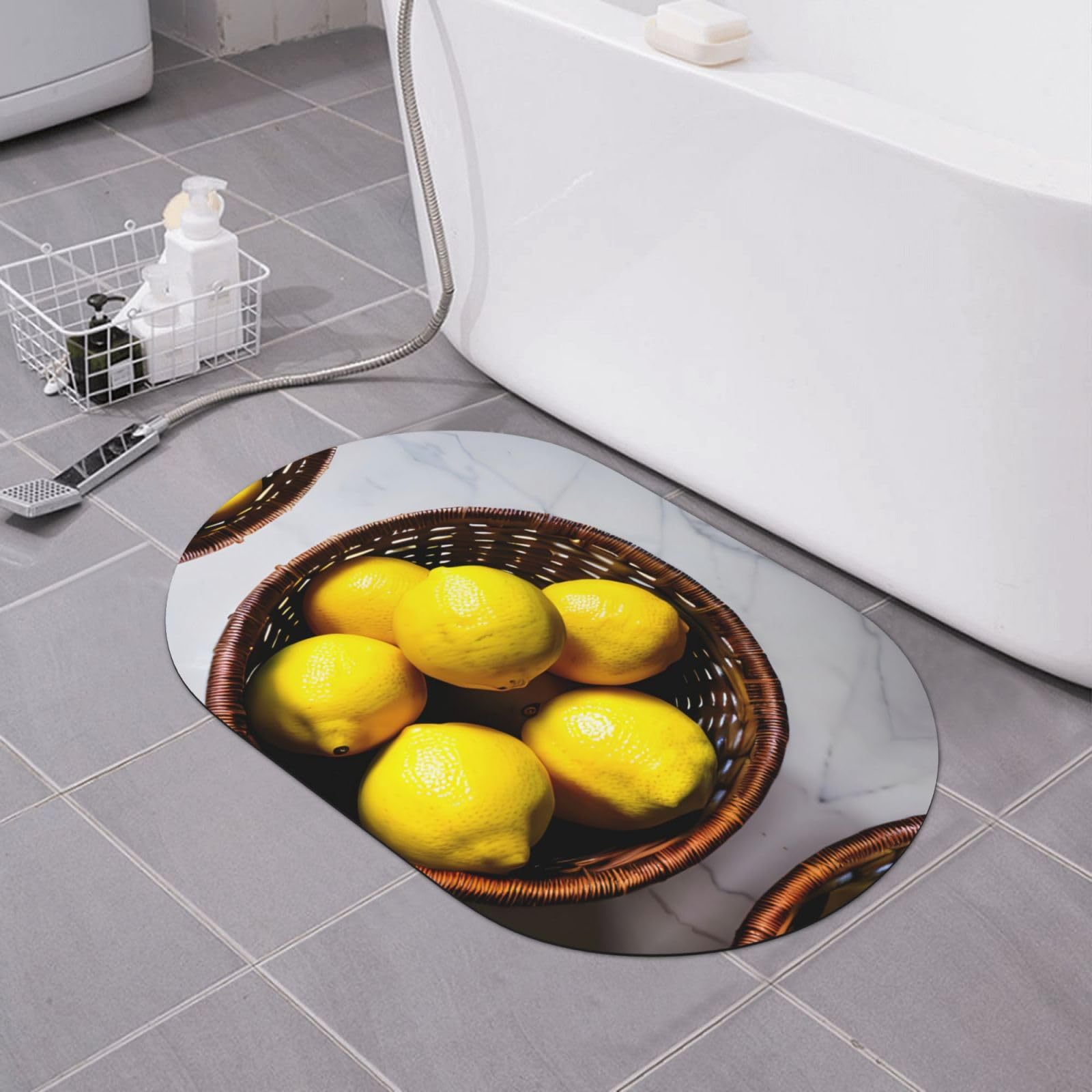 Tapis de bain en diatomite antidérapant pour une salle de bain moderne