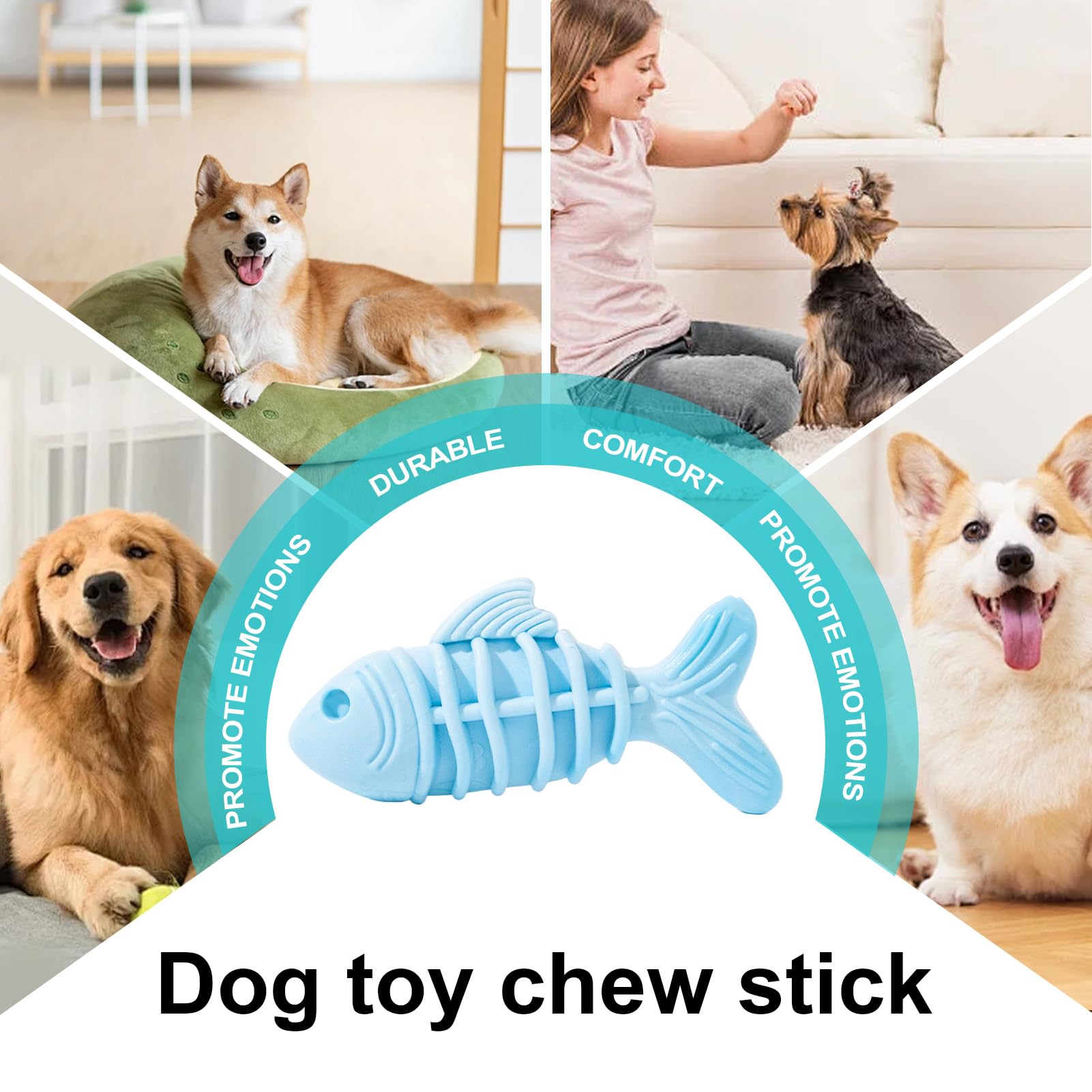 Juguetes para para Perros Palito Mordedor para Perros En Forma De | Suministros Para Mascotas De Silicone Juguete Interactivo De Masticación Para Casa Viaje Exterior Interior Diario