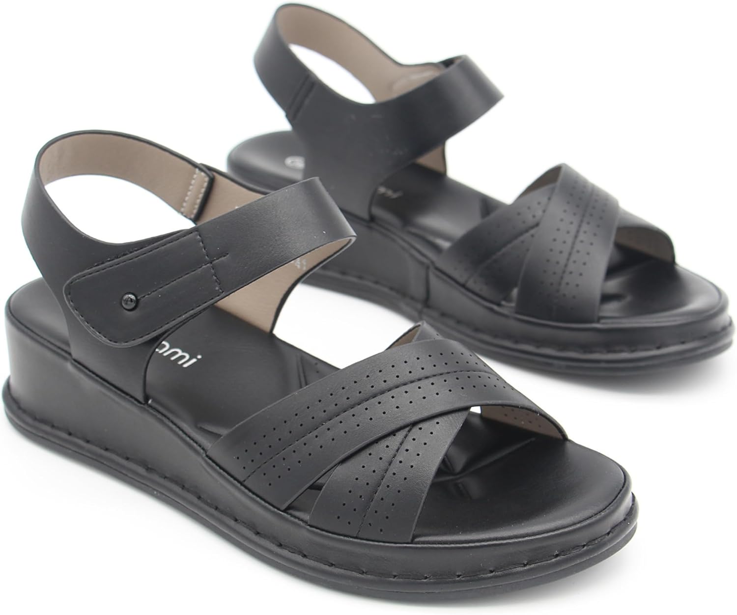 Monami Women’s Summer Walking Sandals | Premium Quality Stylish Shoes, Fashion Women Sandals for Girls | Ankle Strap Shoes Comfortable Casual Wedge Sandals