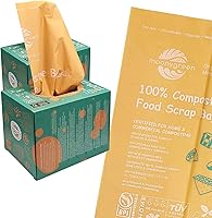 Vista 11 de Bolsas de basura compostables de 13 galones, bolsas altas de basura de alimentos resistentes para cocina, extragruesas, certificadas US BPI ASTM