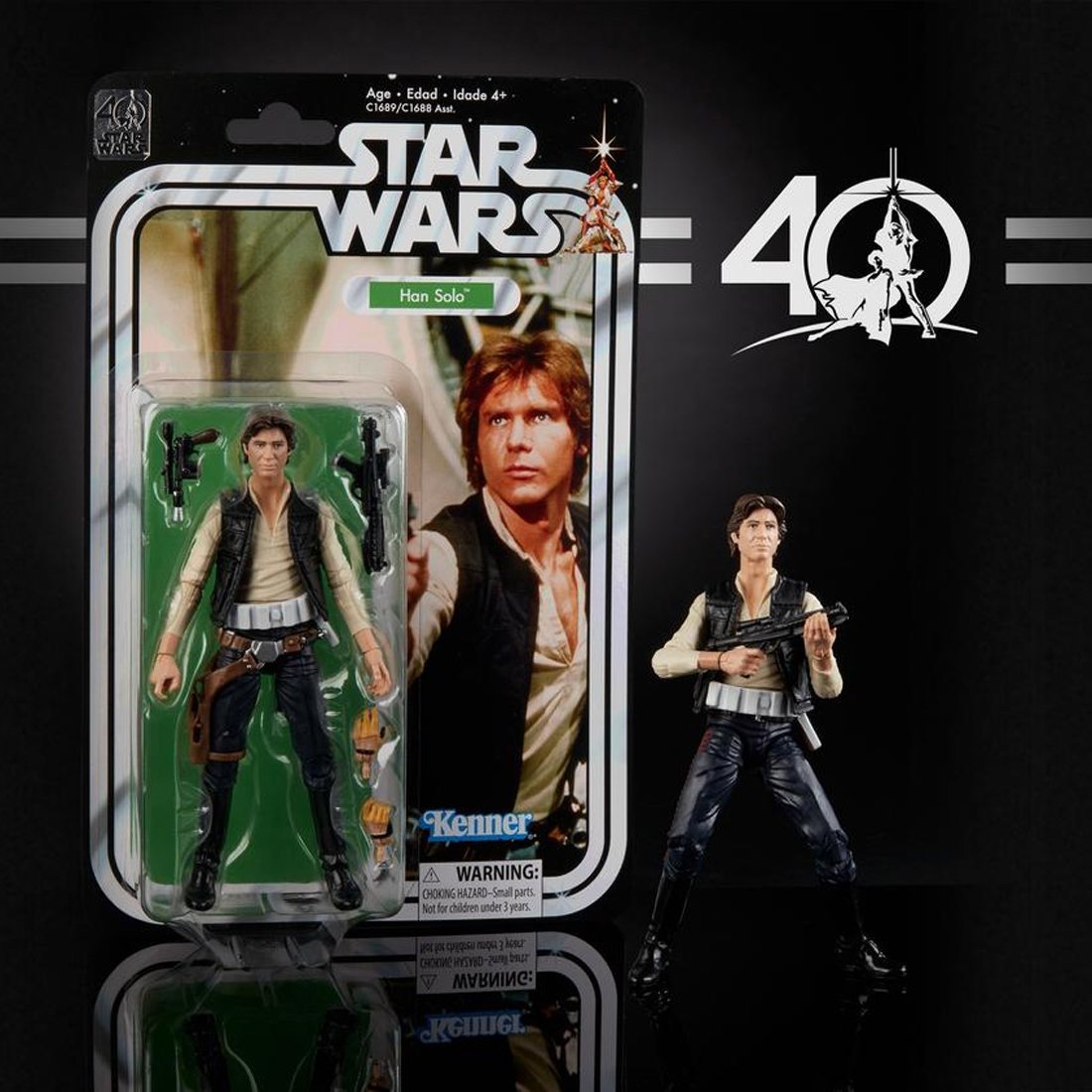 Amazon限定 40周年記念 スターウォーズ 6インチ ハン・ソロ フィギュア Amazon | スター・ウォーズ ブラックシリーズ 6インチフィギュア 40
