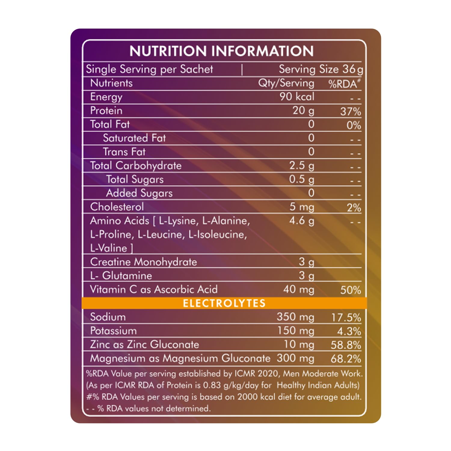 Protyze Hydra-X Clear Whey Protein with (Electrolytes,Creatine & Added Glutamine) | 20g Protein,810mg electrolyte,3g creatine,3g Added Glutamine | Assorted Flavour | 6 Servings (Fruit Punch, Lemon Lime, Pineapple) — Amazon image 4