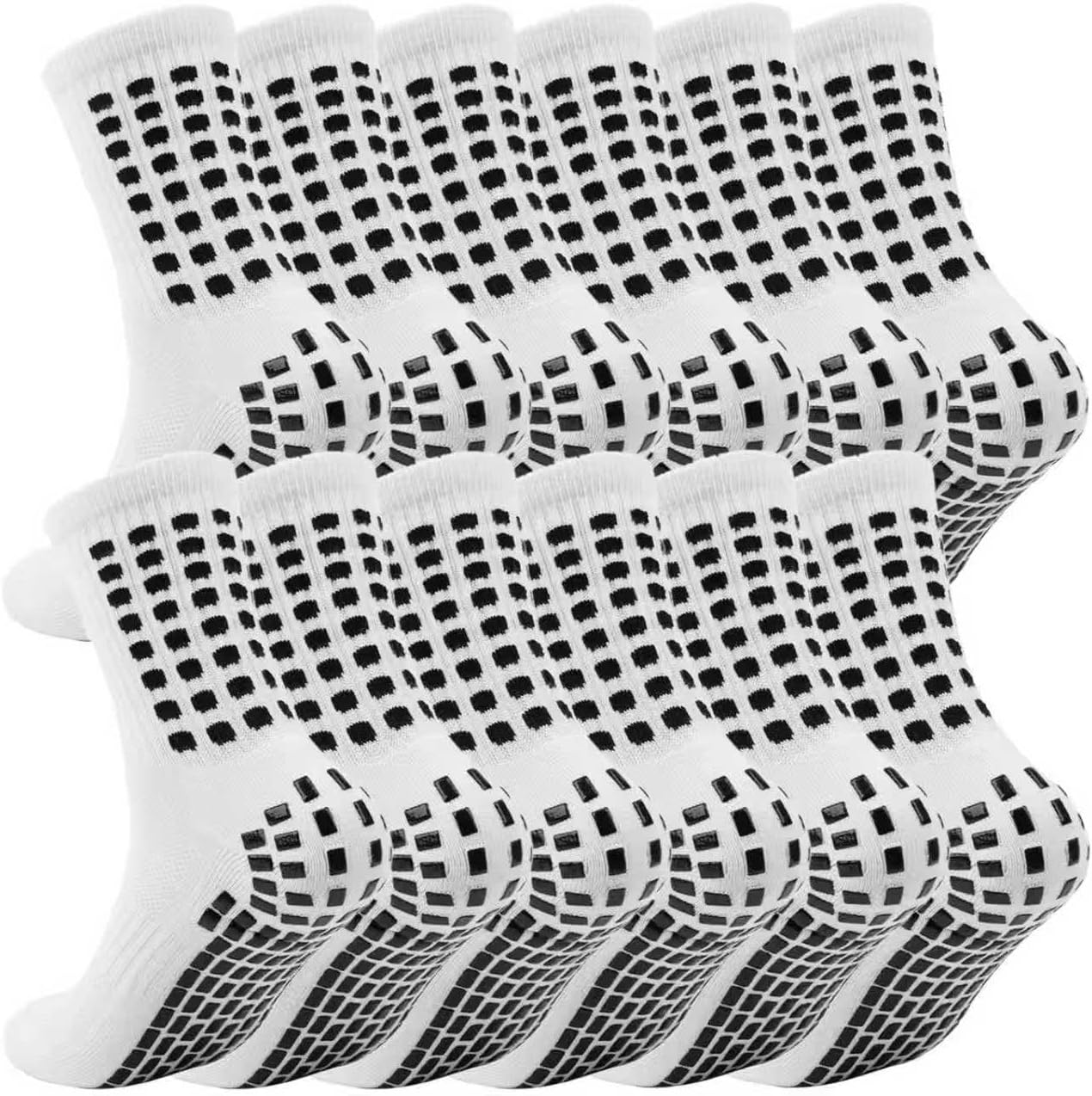 Men's Socks Soccer Non Skid Ball Football Socks Anti-Slip Athletic Non Slip Pads for Basketball Sports Sock