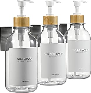 MAISONOVO Drill Free Shampoo/Soap Dispenser f...,