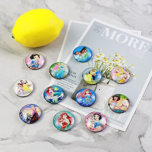 Miniatura 5 de 12 imanes de princesa para refrigerador, bonitos y divertidos, imanes de vidrio para nevera, recuerdos de niñas para decoración del hogar, pizarras
