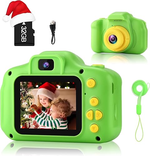 GKTZ Juguetes para niñas de 3 a 8 años, cámara digital para niños, cámara de video para niños pequeños, videocámara para niños, regalos de