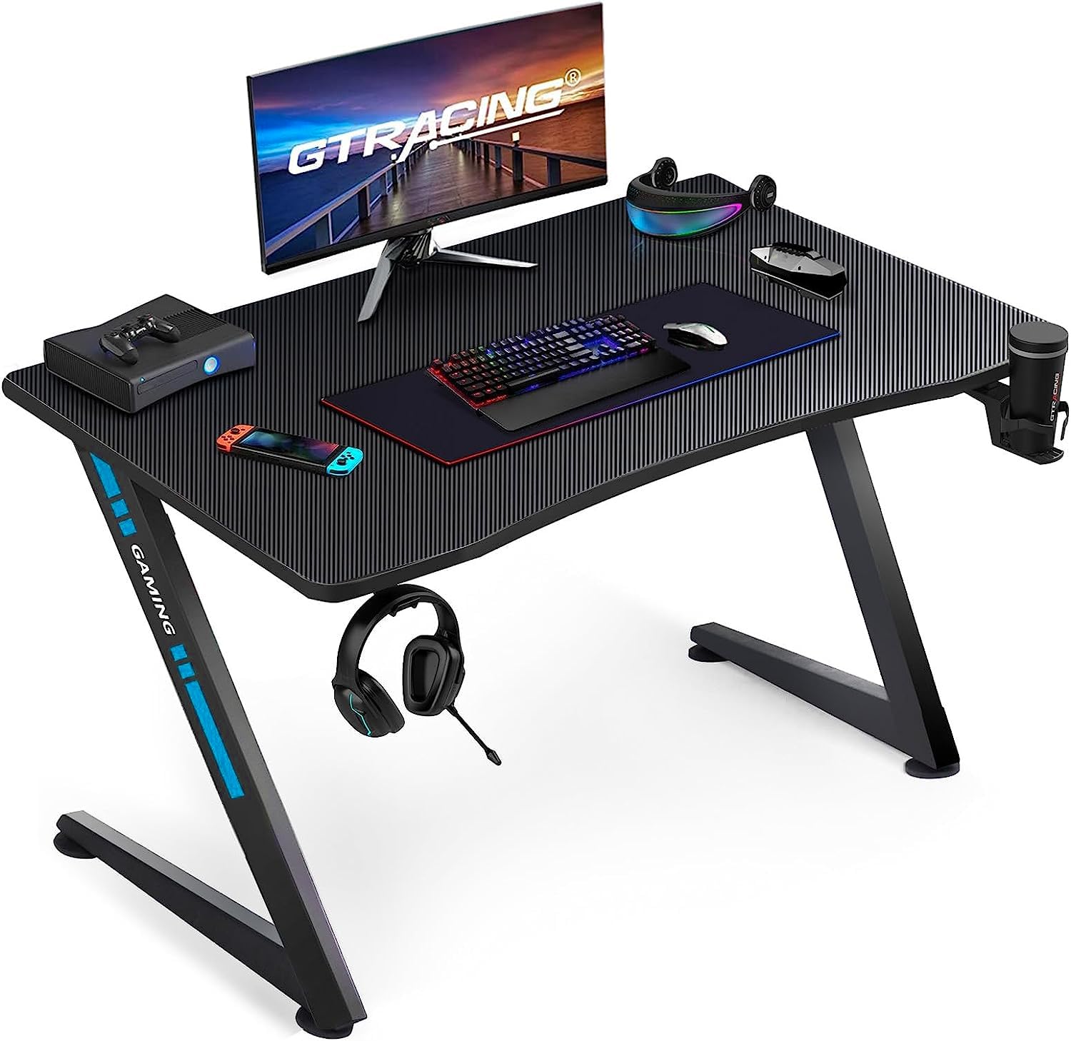 Amazon.co.jp: GTPLAYER ゲーミングデスク パソコンデスク pcデスク