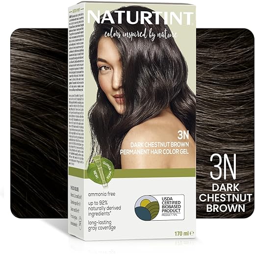 Naturtint Dark Brown Hair Color 100 Grey Coverage - 50ml