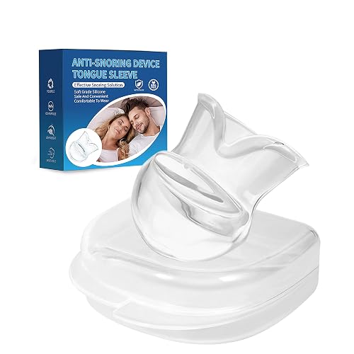 Tongue Stabilizing Device Mouthpiece - Anti-Snore Device, Reusable Snore Solution